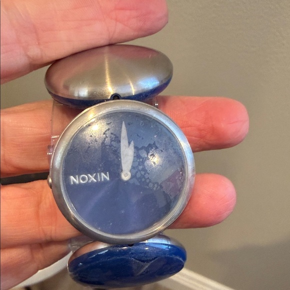 Noxin Blue and Silver and Blue Cuff watch. NWOT - Picture 4 of 5